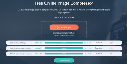 compress and download images