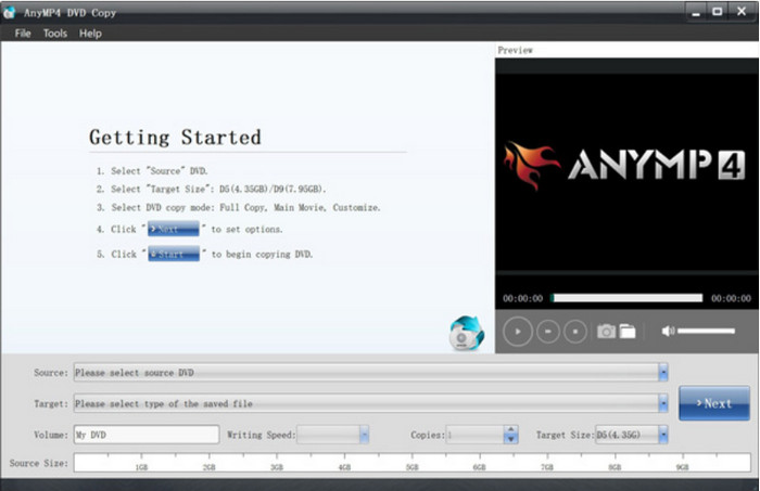 AnyMP4 Download Upload ISO File