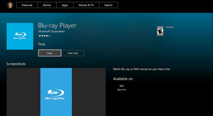 XBOX One Blu-ray Player Install