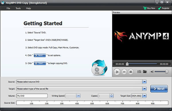 Launch AnyMP4 DVD Copy