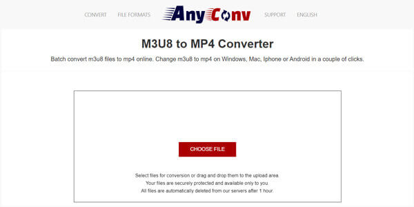 M3U8 to MP4 Converter AnyConv