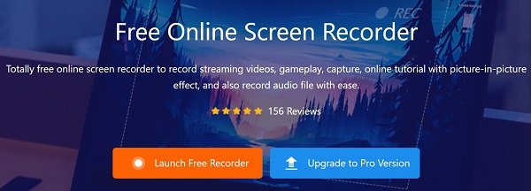 Klik op Gratis recorder starten
