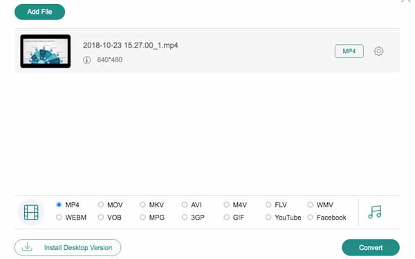 MKV-Datei zum Online-Konverter hinzufügen