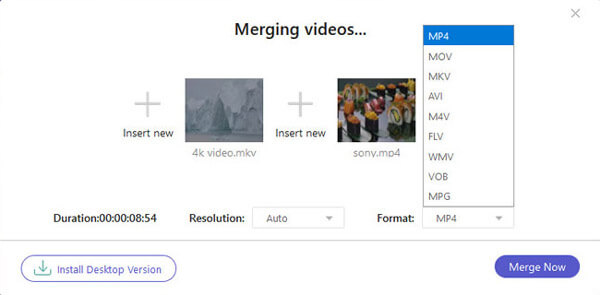Valitse Video Output Resolution