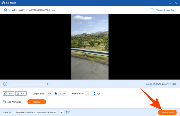 Video Converter Ultimate generování GIF