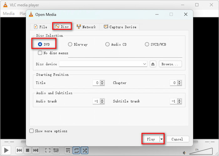 VLC riproduce DVD su Chromebook