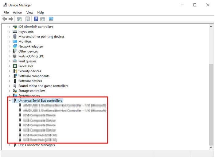 Gestionnaire de périphériques Disque dur