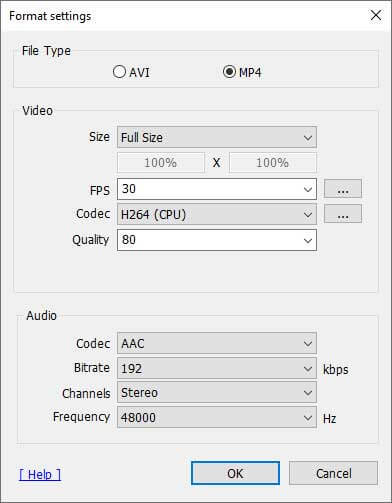 Format Settings