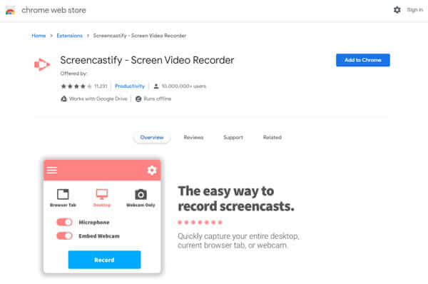 Chrome Video Recorder