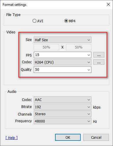 Format Settings