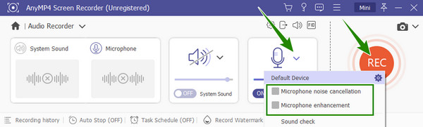 Audiorecorder-Mikrofonset Rec