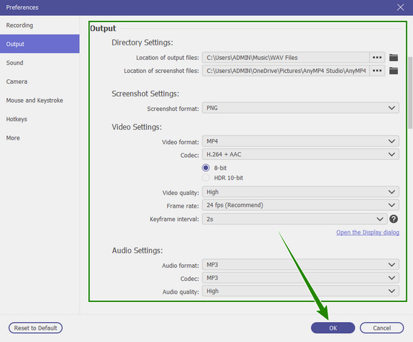 Custome Output