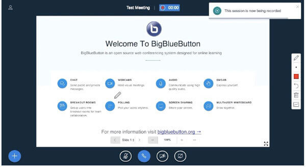 Grabar una sesión en bigbluebutton