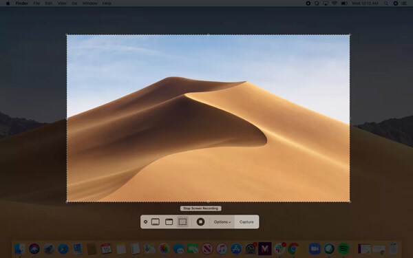 Bildschirmaufnahme auf Mac mit Screenshot