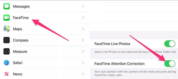 Enable Live Photos in Facetime
