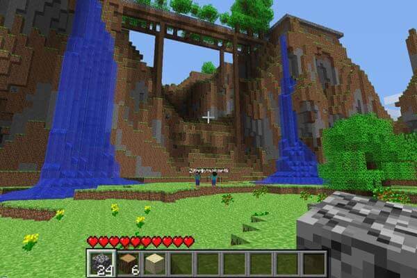 Schermafbeelding in Minecraft