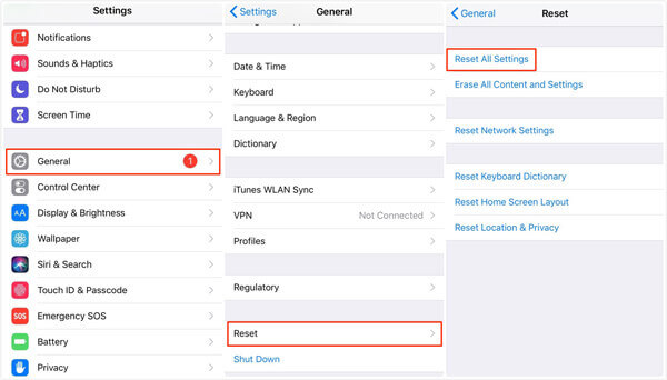 Reset All Settings on Iphone