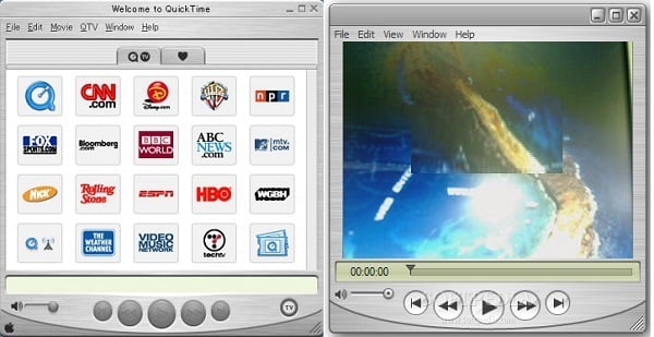 Screenshot di QuickTime