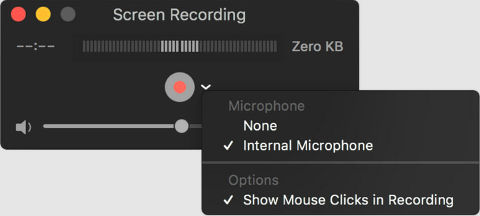 New Screen Recording QuickTime