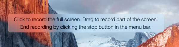 Подсказка записи Quicktime