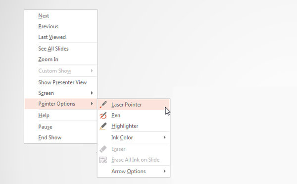 Powerpoint Pointer Options