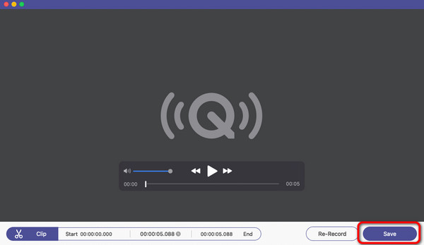 Click the Save Button