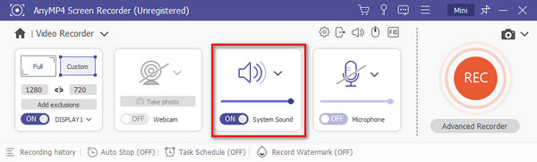 Configuración de grabación de DVD de grabación de pantalla de Bluraymaster