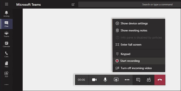 Rozpocznij nagrywanie spotkania Microsoft Teams