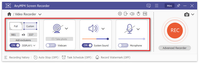 Personalizar el sonido de la pantalla de grabación