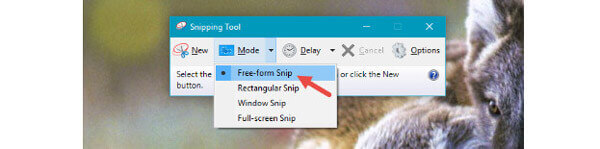 In Snipping Tool