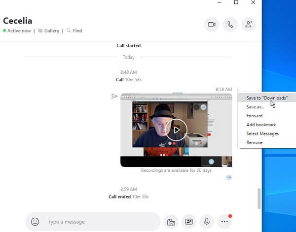 Opname downloaden