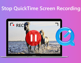 Stop Quicktime-skærmoptagelse