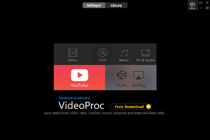 5KPlayer interfész