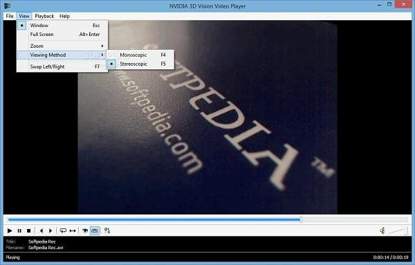 3D Vision videospelare