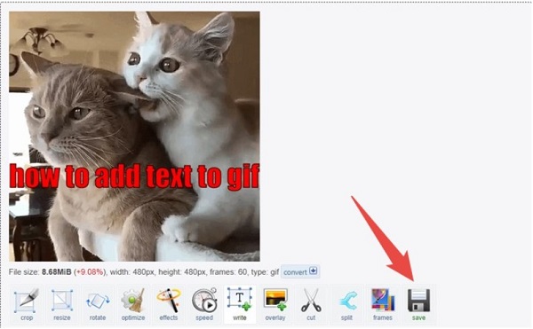 EZgif Add Text