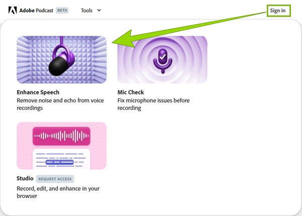 Adobe Podcast Se connecter