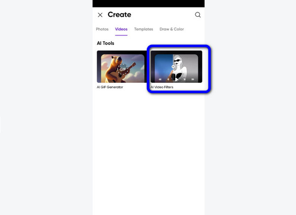 Crear filtro de vídeo AI