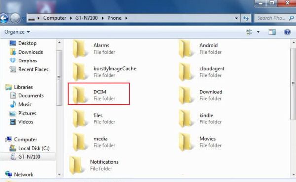 backup android photos to pc