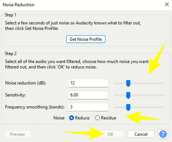 Manual de eliminación de ruido de Audacity