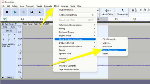 Audacity Remove Noise Option