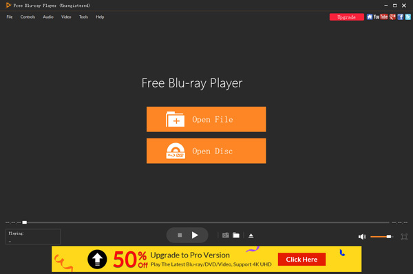 Free Blu-ray Player interface