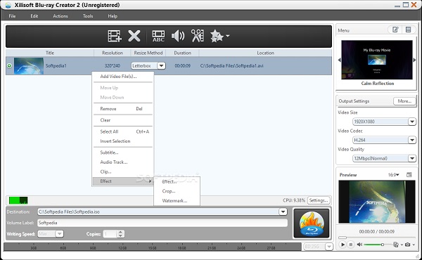 Xilisoft Bluray Creator