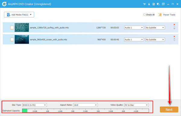 Verifique 3 configuraciones AnyMP4