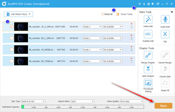 Utiliser les outils électriques AnyMP4