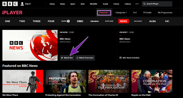 BBC iPlayer en ligne