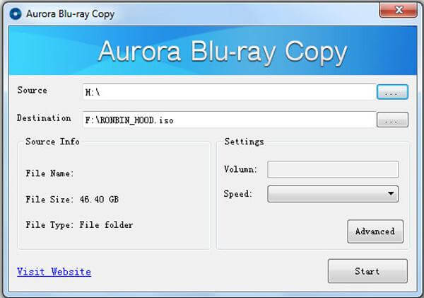 Cópia do Blu-Ray de Aurora