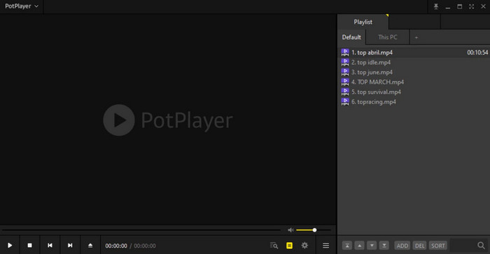 Программное обеспечение PotPlayer