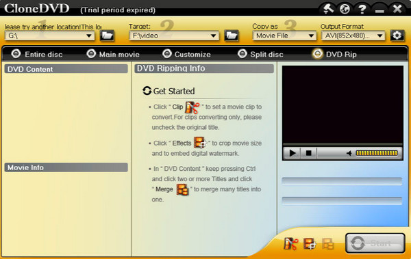 Clona immagine DVD Cloner