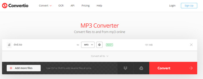Convertio DVD変換
