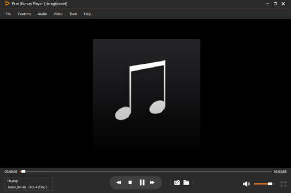 Riproduci il file audio m4a